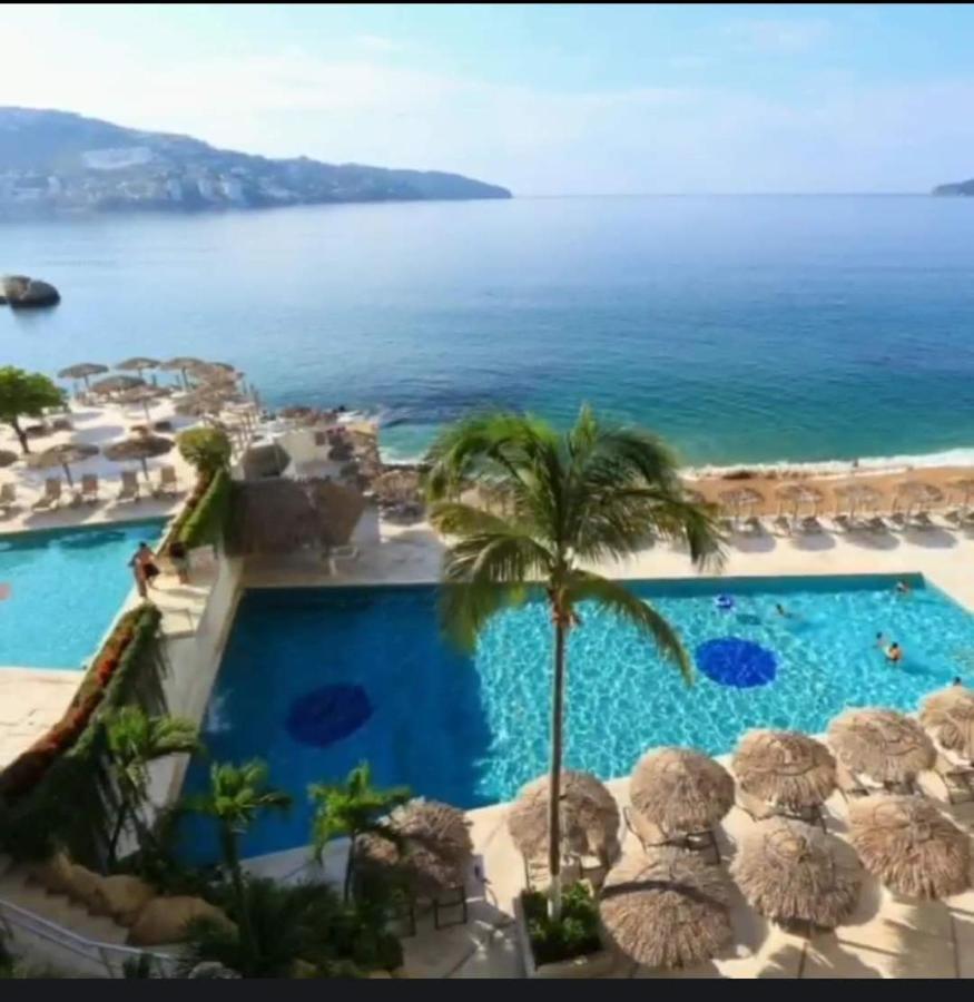Suite En Torres Gemelas A Pie De Playa 611 Acapulco Kültér fotó