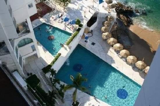 Suite En Torres Gemelas A Pie De Playa 611 Acapulco Kültér fotó